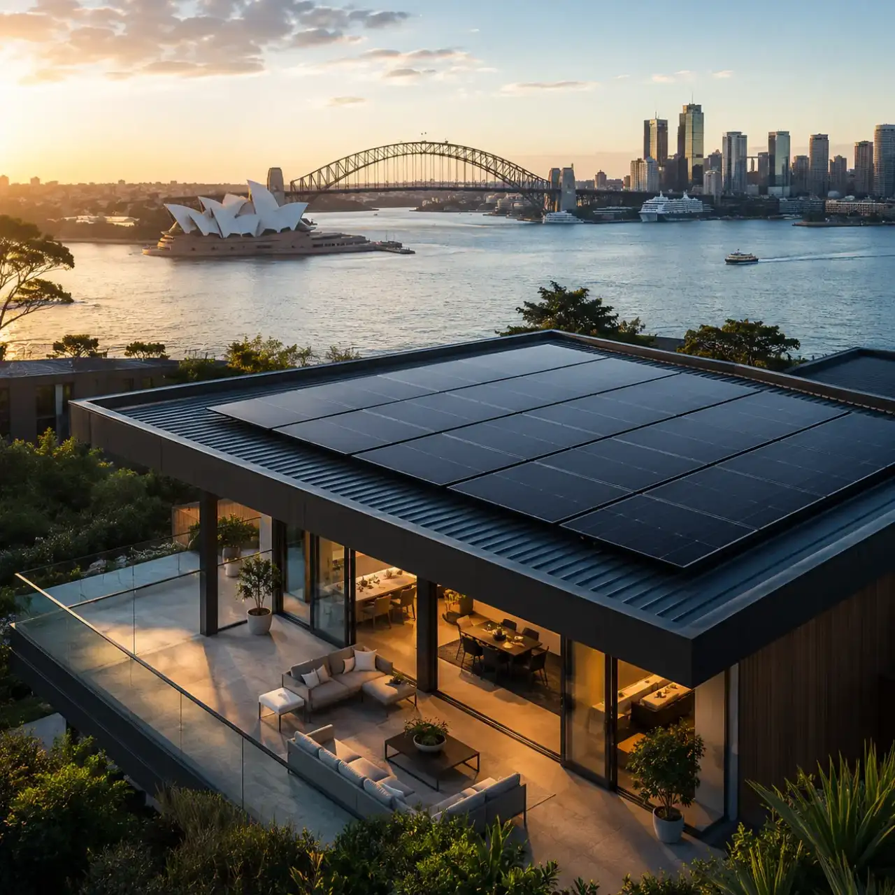 Rooftop solar installation on a Hunter Valley property by ECR Solutions